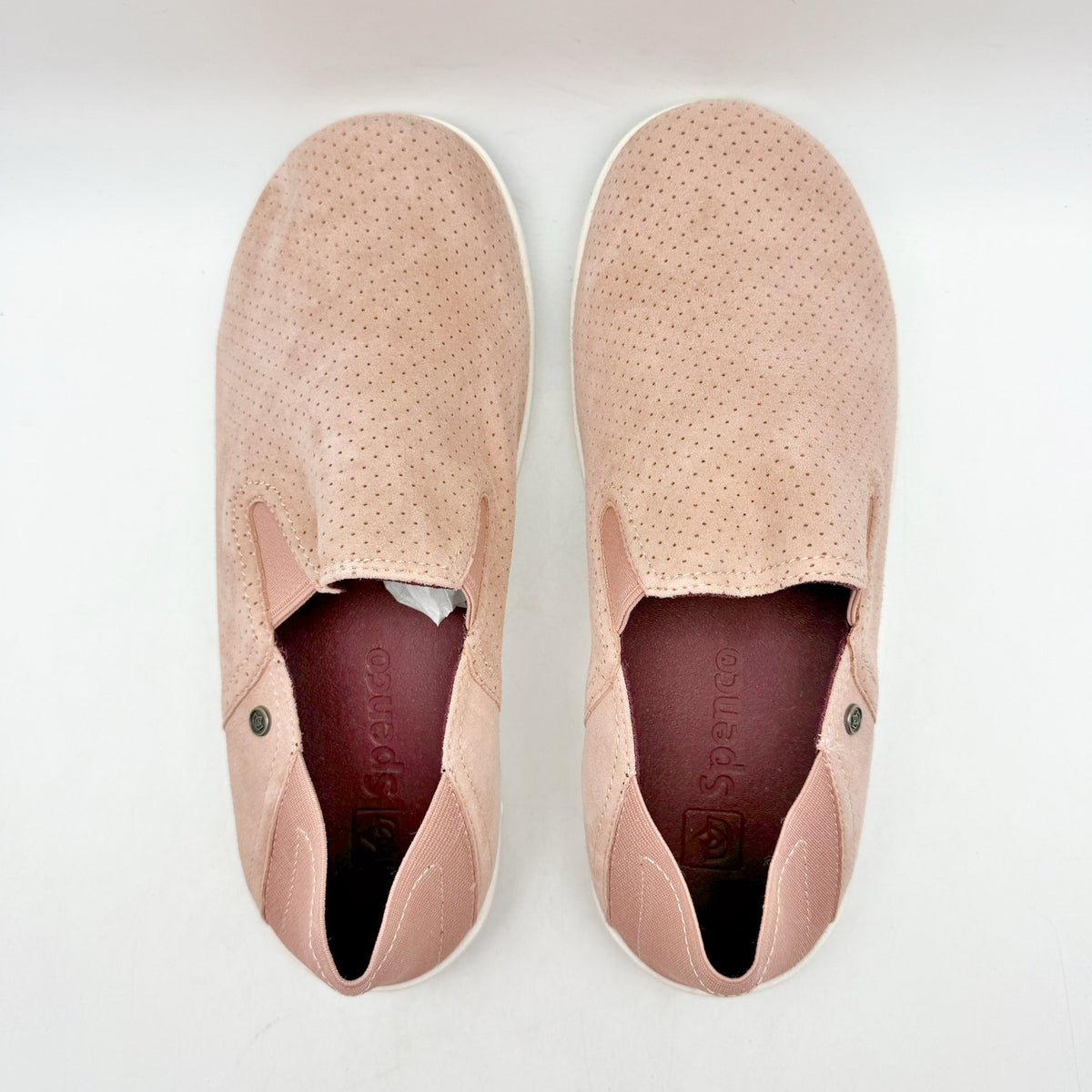 Spenco Waco Womens Siesta Convertible Slip On Shoes Size 9.5 Wide Pink Suede NIB