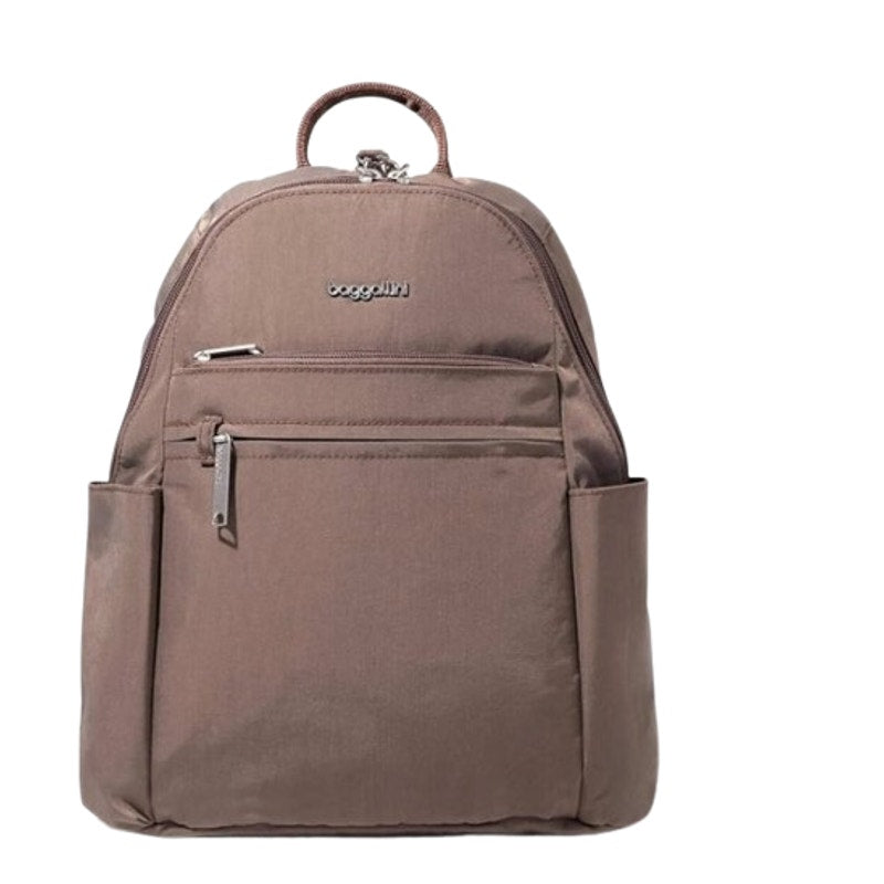 BAGGALLINI Securtex Anti-Theft Vacation Backpack Beige Portobello NWOT