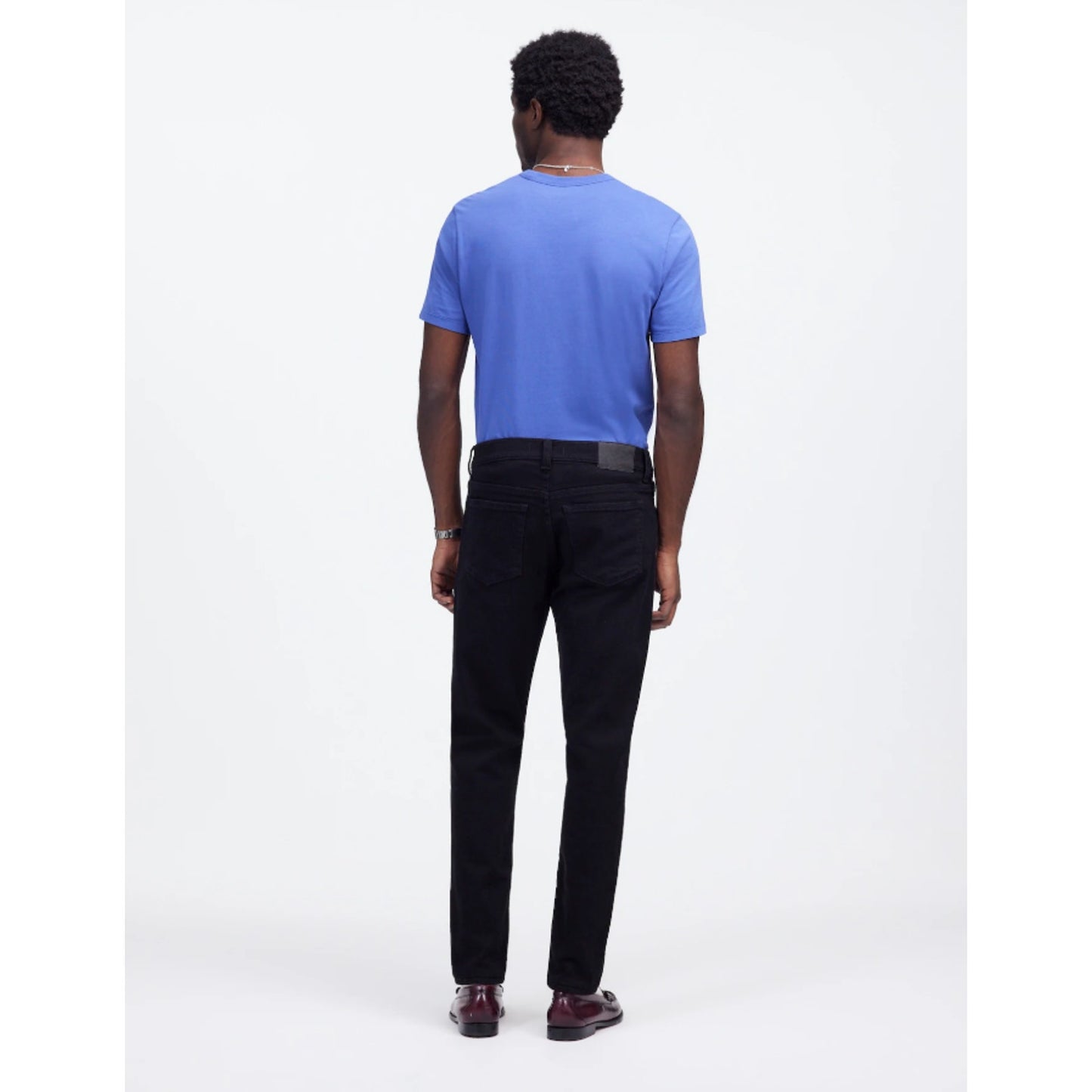 MADEWELL Men's Athletic Slim Jeans 35x32 Black Bainhart Wash Coolmax Denim