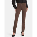 NYDJ Women's Marilyn Straight Jeans Size 4 Brown High Rise 32" Inseam NWT