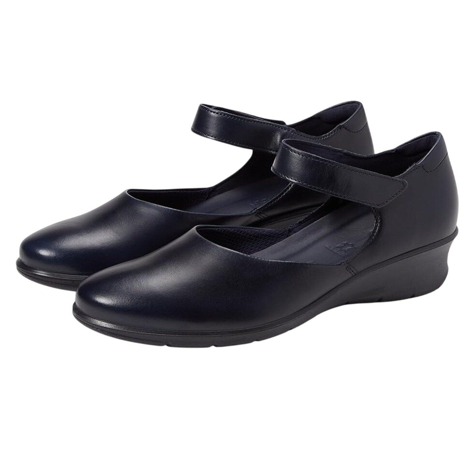 ECCO Womens Felicia Mary Jane Shoes EU 40 US 9-9.5 Blue Leather Flats NWOB