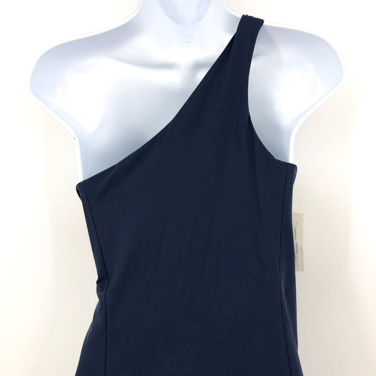 OUTDOOR VOICES Women's One Shoulder Dress Large Dark Sky Blue Tennis Tank NWT