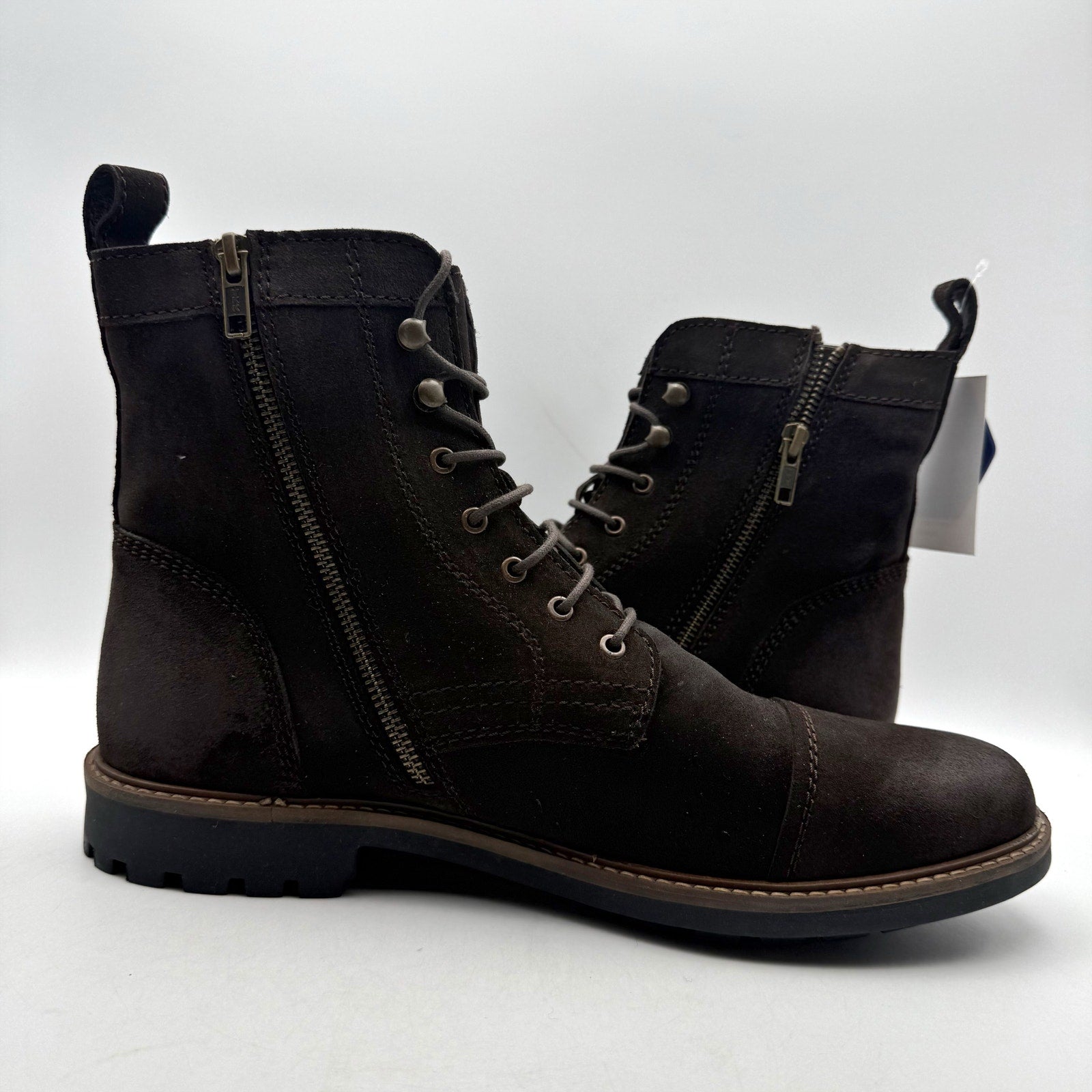 Anthony Veer Mens Wilder Ankle Boots US 12 M EU 45 Brown Suede Cap Toe NIB