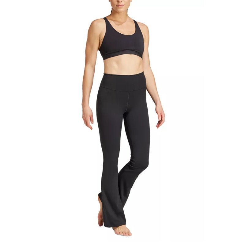 ADIDAS Women's All Me Essentials Flare Leggings Small Black Stretch NWT