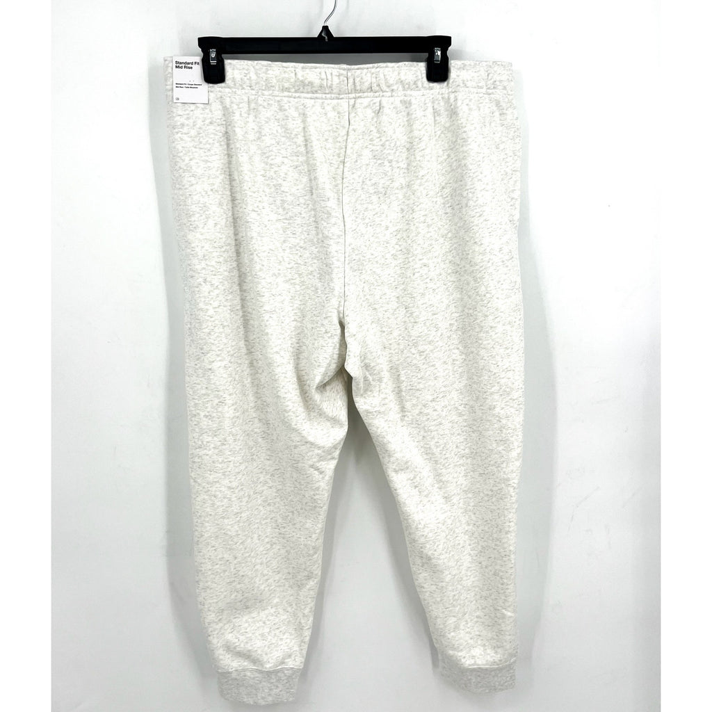 NIKE Womens Club Fleece Mid Rise Joggers 1X Light Grey Sweatpants NWT