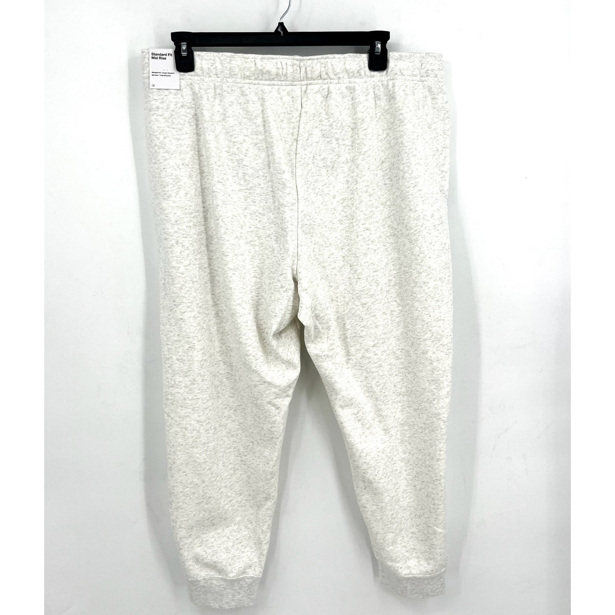 NIKE Womens Club Fleece Mid Rise Joggers 1X Light Grey Sweatpants NWT