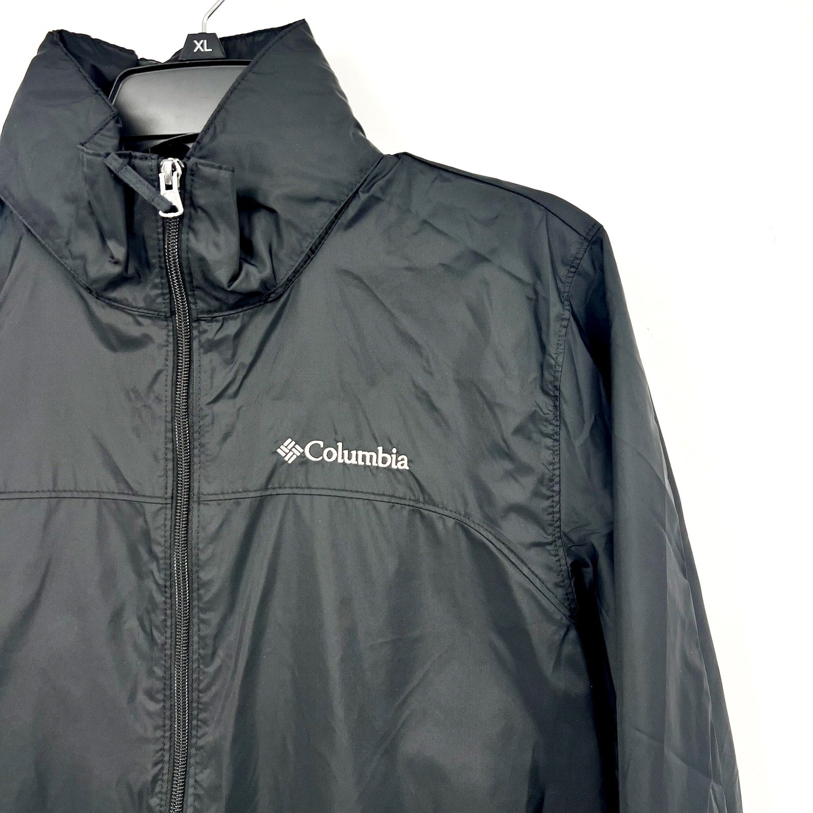 Columbia Men's Glennaker Lake II Rain Jacket Small Black Water Resistant NWT