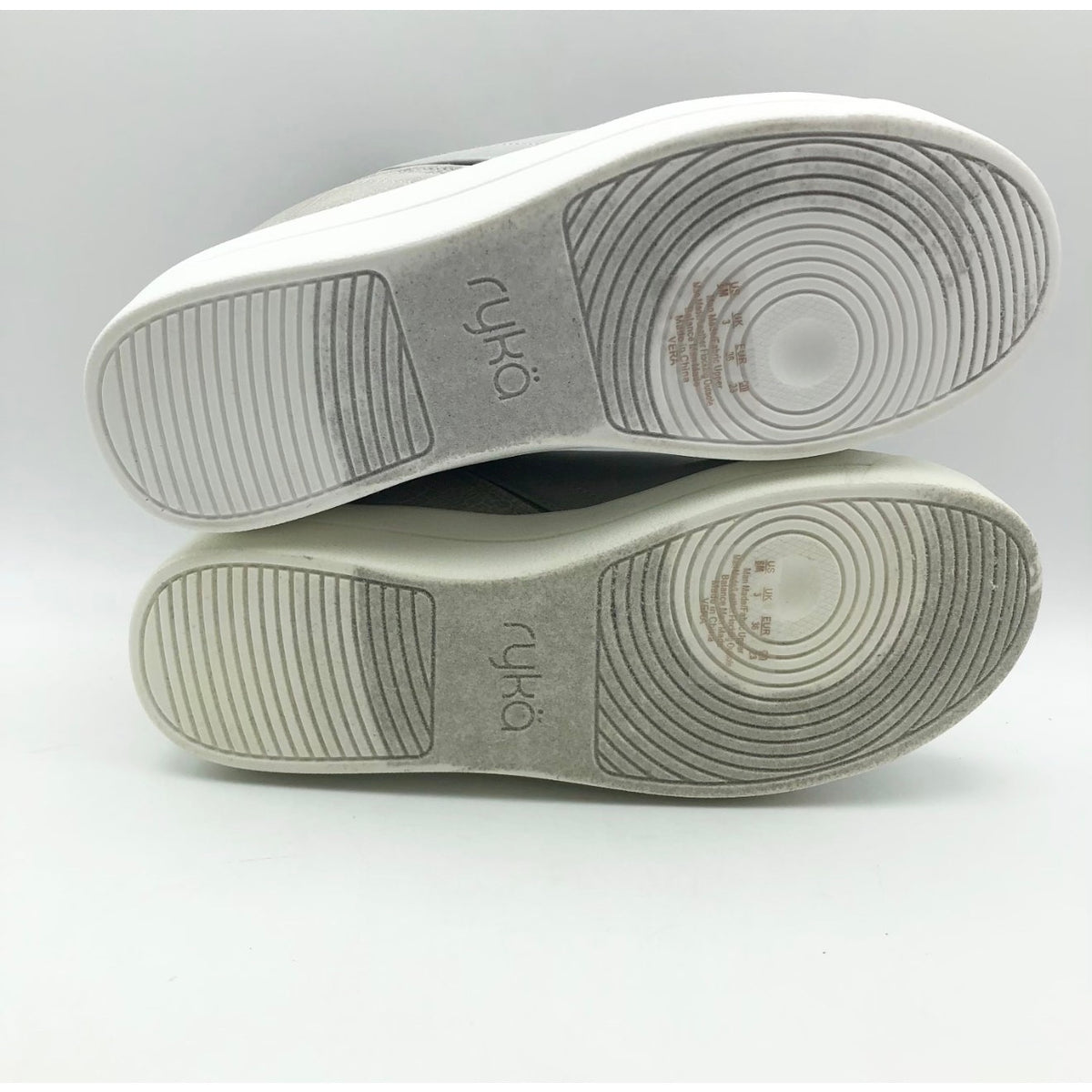 Ryka Womens Vera Wedge Casual Sneakers US 6 M EU 36 Grey Knit NIB