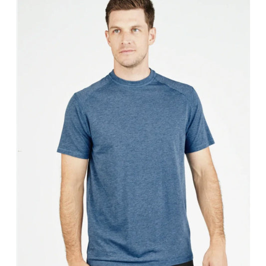 TASC Men's Carrollton Fitness T-Shirt XL Classic Blue Heather Short Sleeve NWT