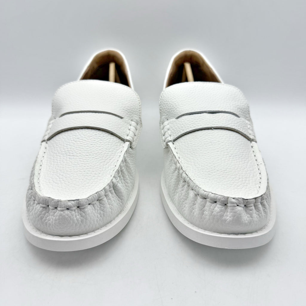 Aerosoles Womens Sienna Loafers US 9.5 M EU 40.5 White Leather NIB