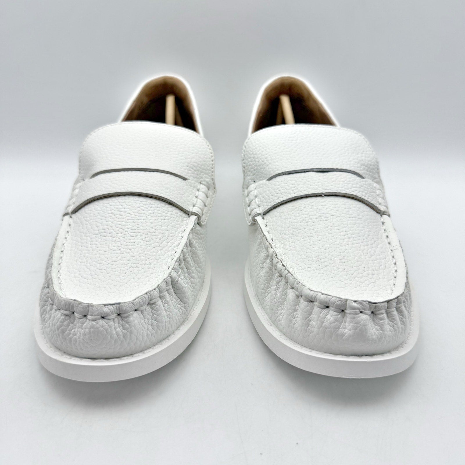 Aerosoles Womens Sienna Loafers US 9.5 M EU 40.5 White Leather NIB