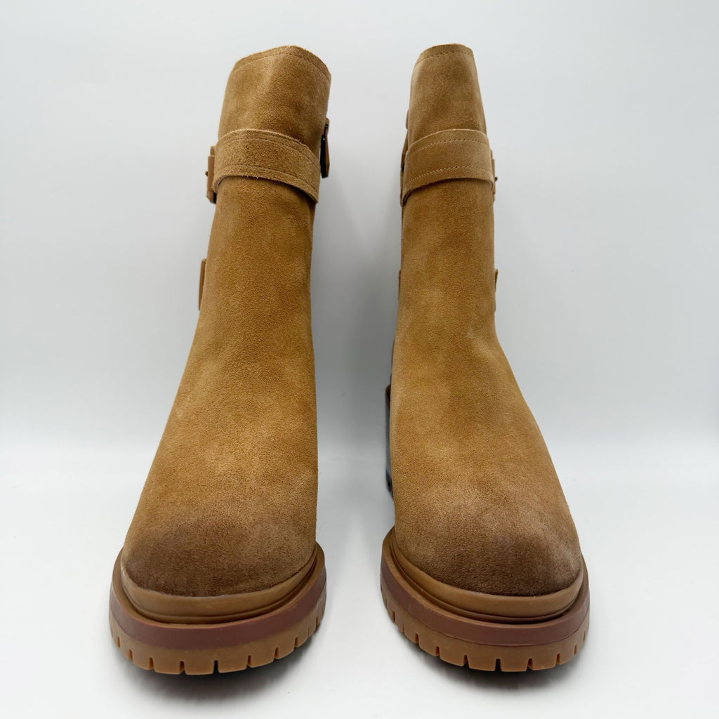 Naturalizer Women Trina Heeled Boots Size 10 M EU 41 Brown Suede NIB