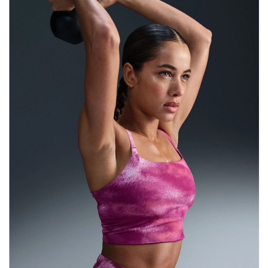 NIKE One Convertible Longline Sports Bra XS Pink Fuchsia Light Support NWT
