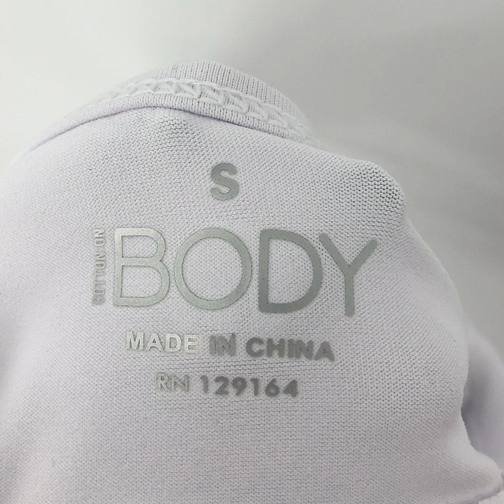 Cotton On Body Women Workout Yoga Crop Top Small White ScoopNeck Convertible NWT