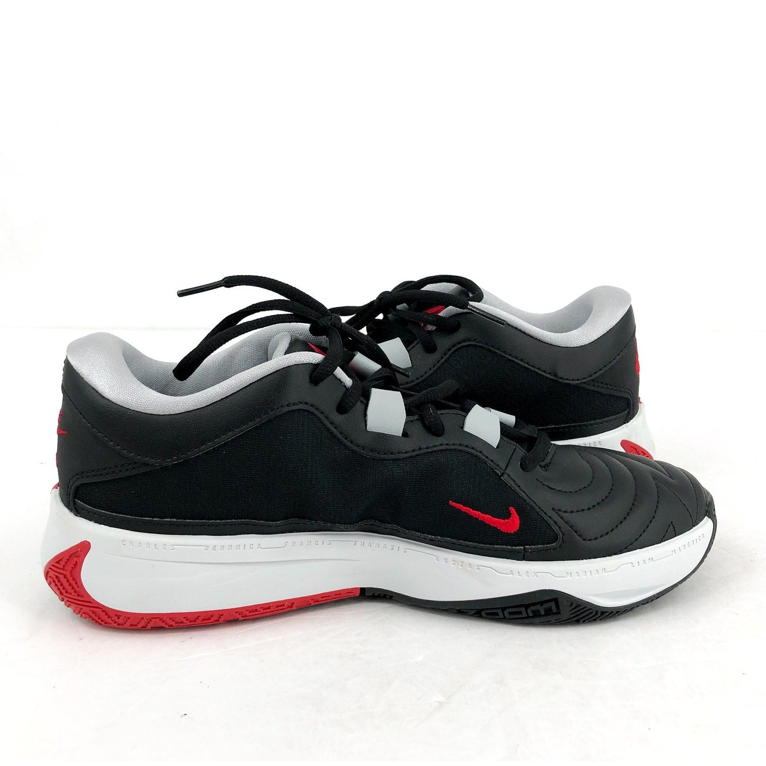 NIKE Air Zoom Freak 5 Basketball Shoes Men's 7 Womens 8.5 Black Red Giannis NWOB