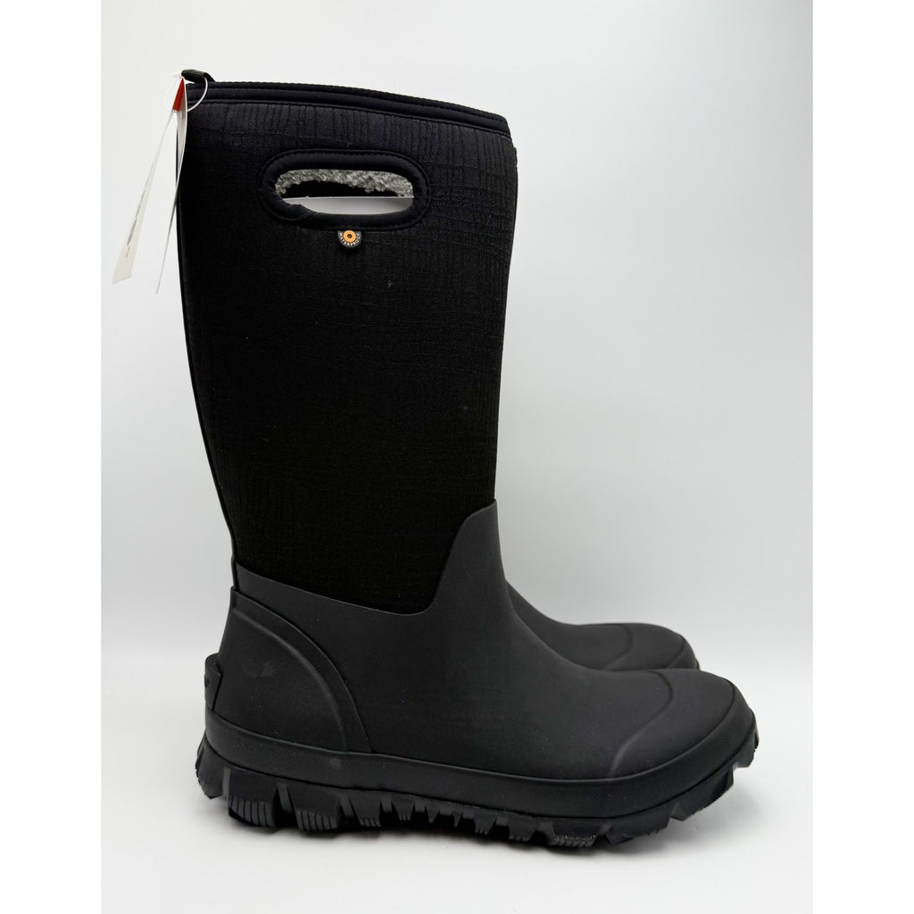 Bogs Womens Whiteout Cracks Tall Boots Size 12 EU 43 Black Waterproof NIB