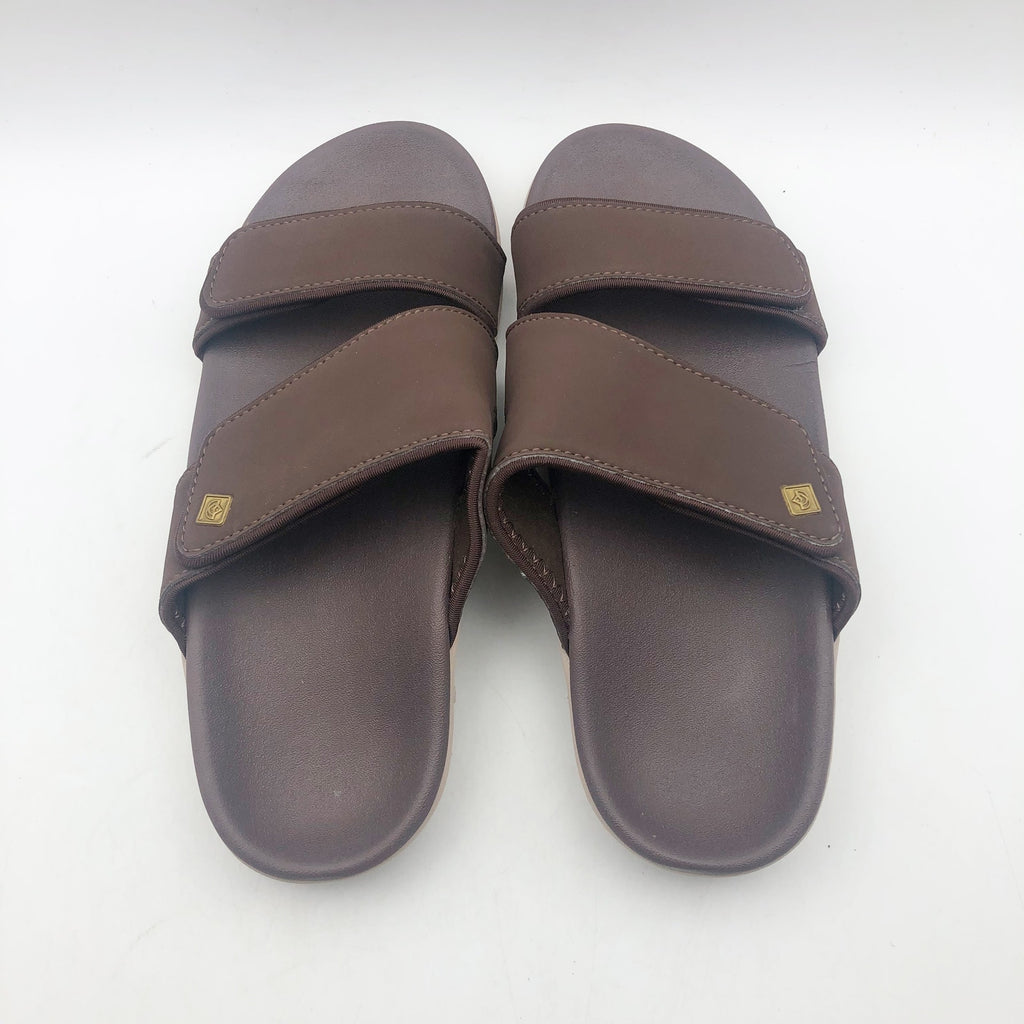 Spenco Womens KHOLO NUEVO Comfort Slide Sandals 9.5 WIDE Brown French Toast NWT