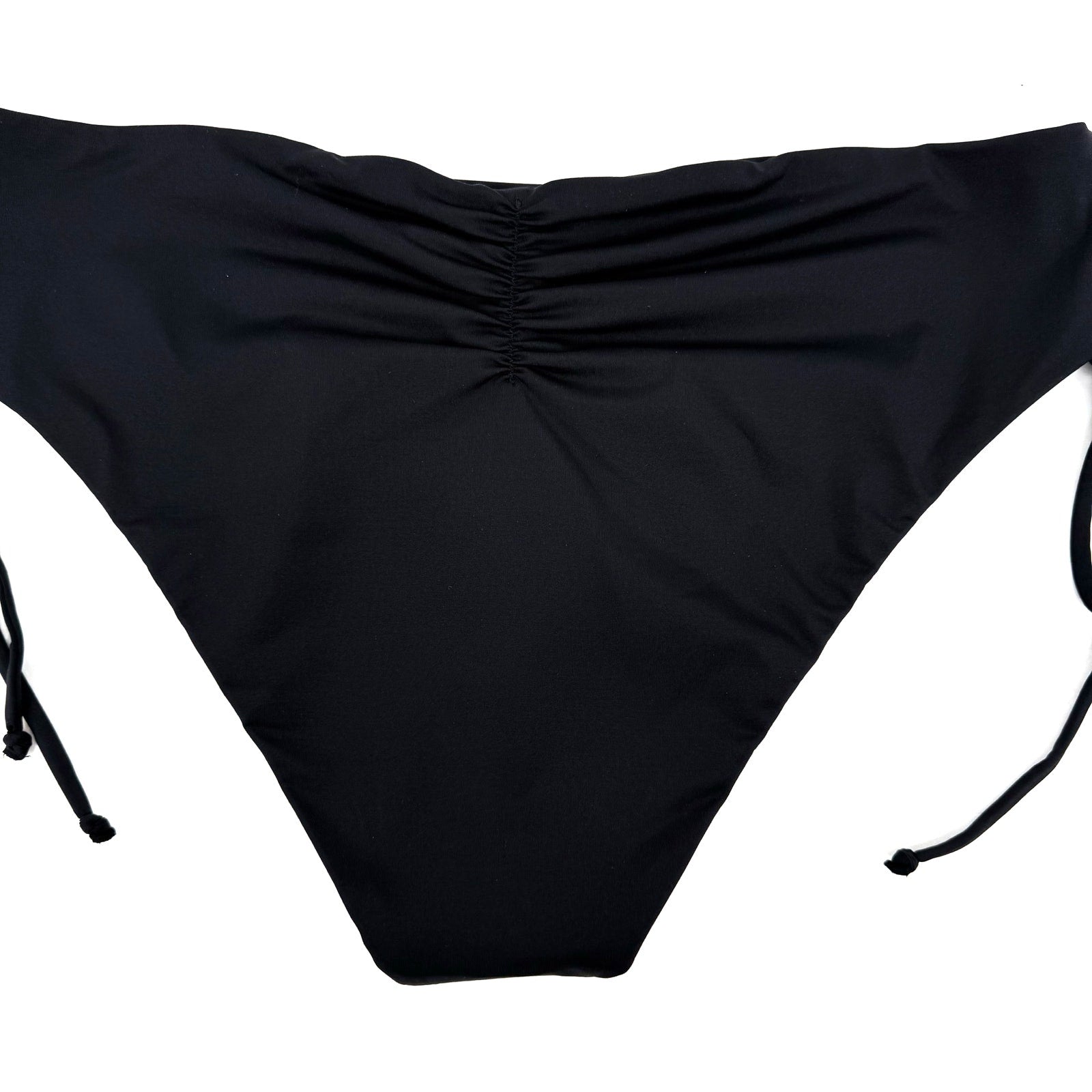 PRANA Women's Ruby Beach Bikini Bottom Small Black Side Lace NWT