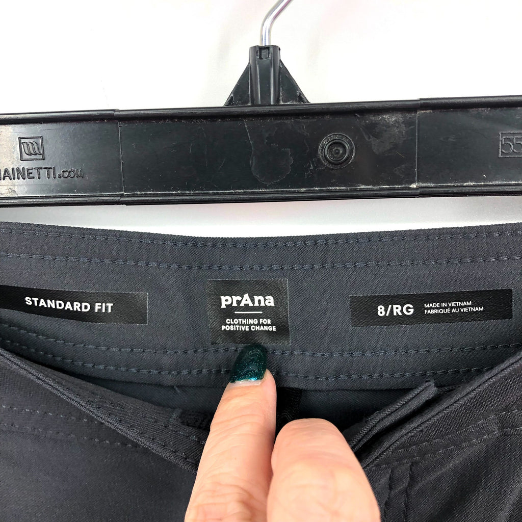 PRANA Women's Halle Jogger II Size 8 Grey Coal Hiking Lightweight Stretch NWT