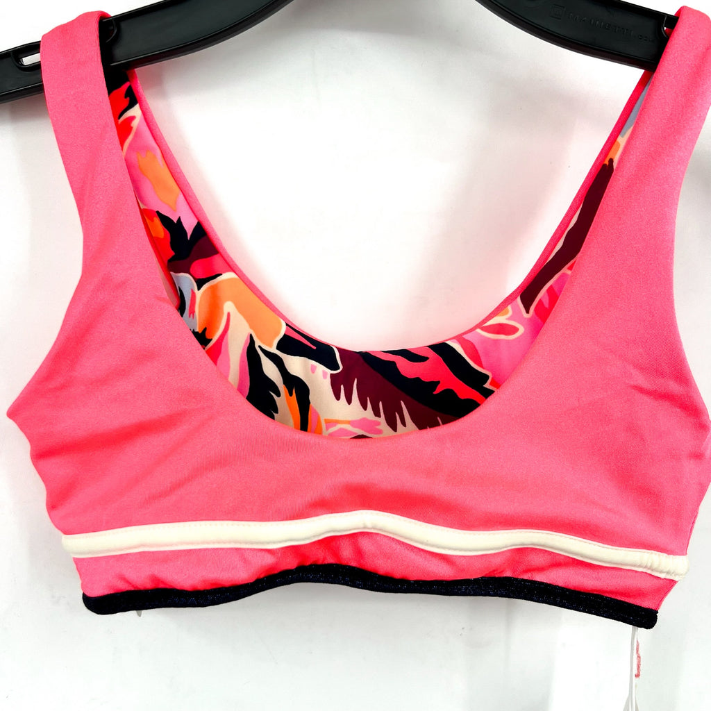 MAAJI Girl's Reversible Retro Bikini Two Piece Set Size 8 Pink Multi Printed NWT