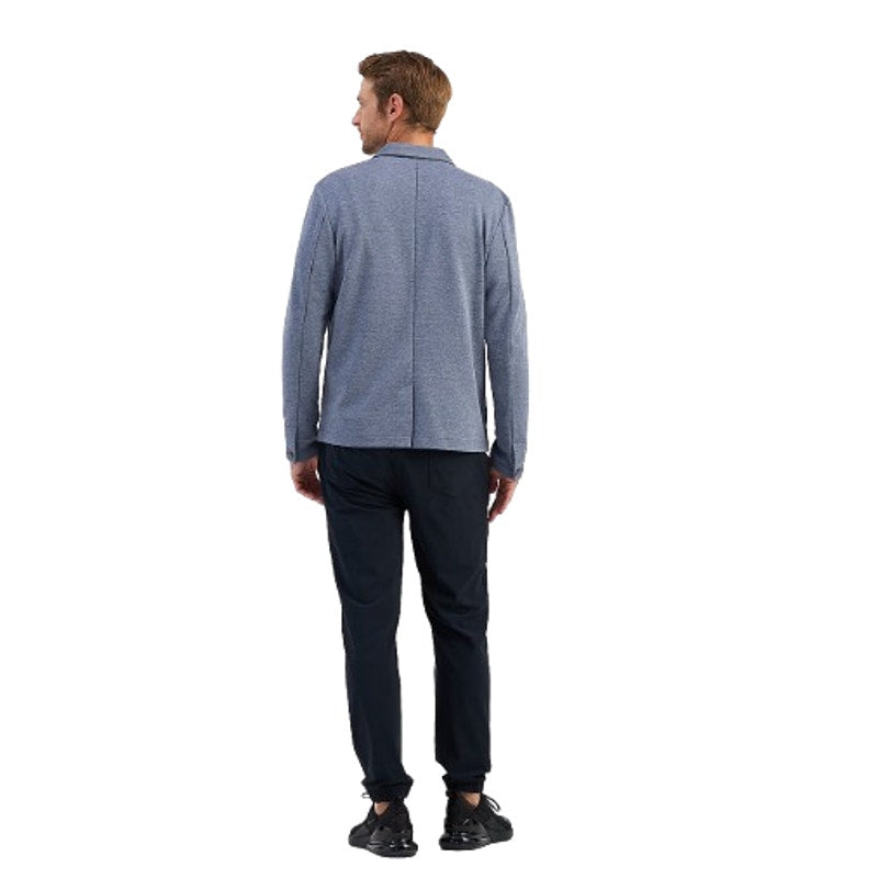 RIGHT OF WAY Men's Brody Knit Blazer Jacket Large Heather Blue NWOT
