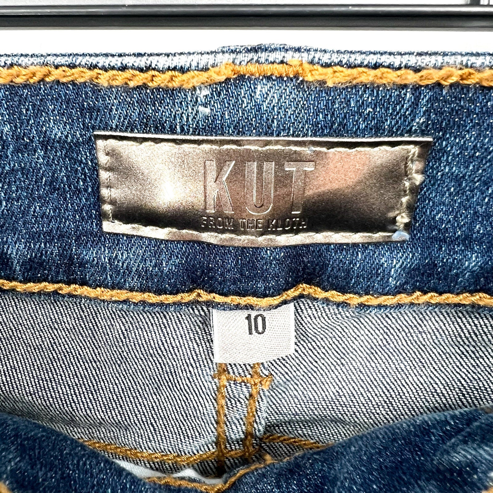 KUT FROM THE KLOTH Womens Natalie High Rise Bootcut Jean Size 10 Blue Allied NWT