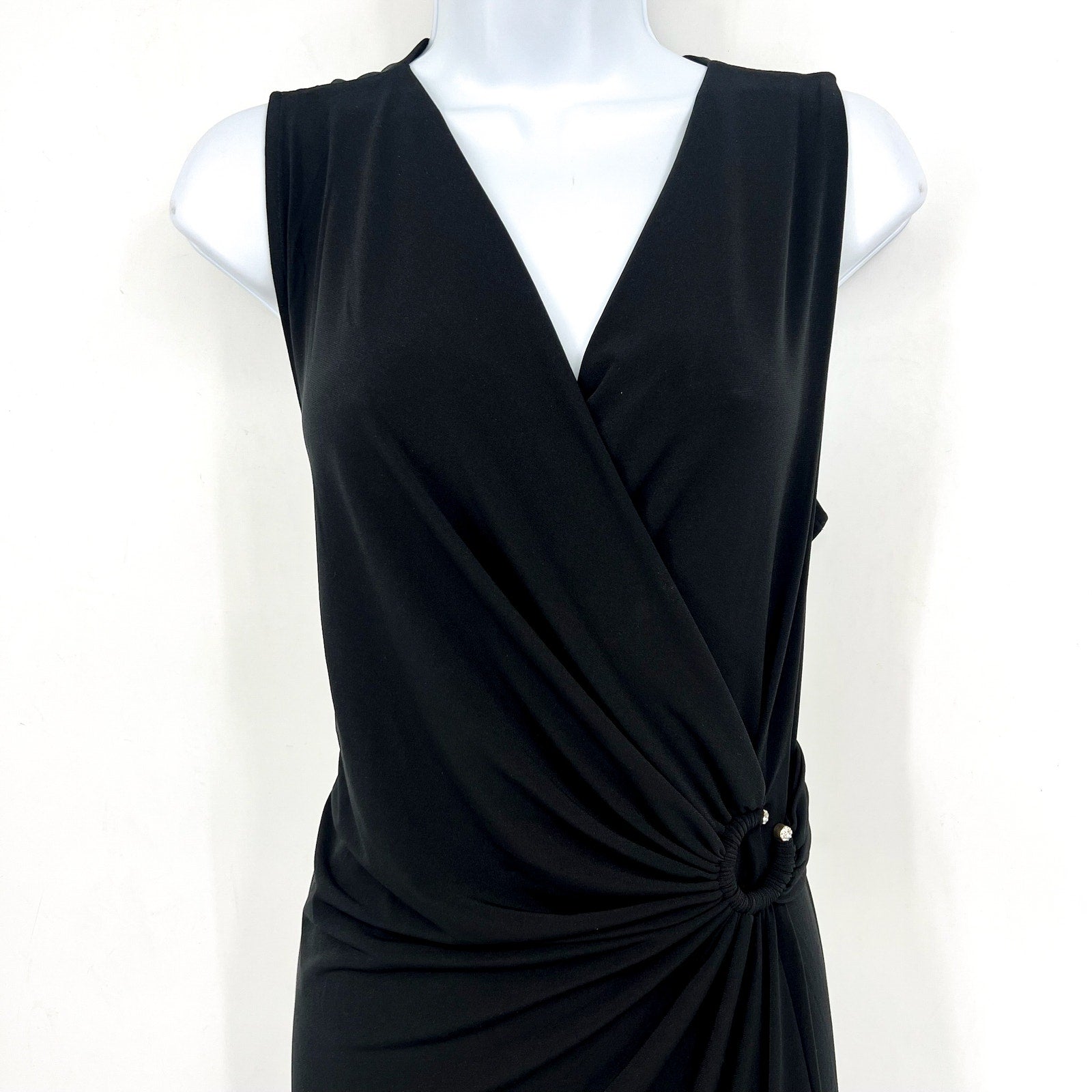 TOMMY BAHAMA Women's Clara Glimmer Maxi Dress Small Black Sleeveless NWT