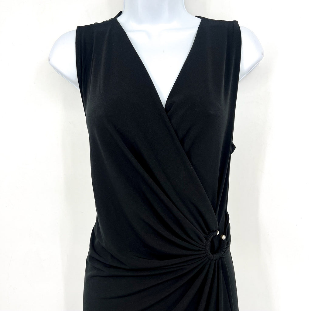 TOMMY BAHAMA Women's Clara Glimmer Maxi Dress Small Black Sleeveless NWT
