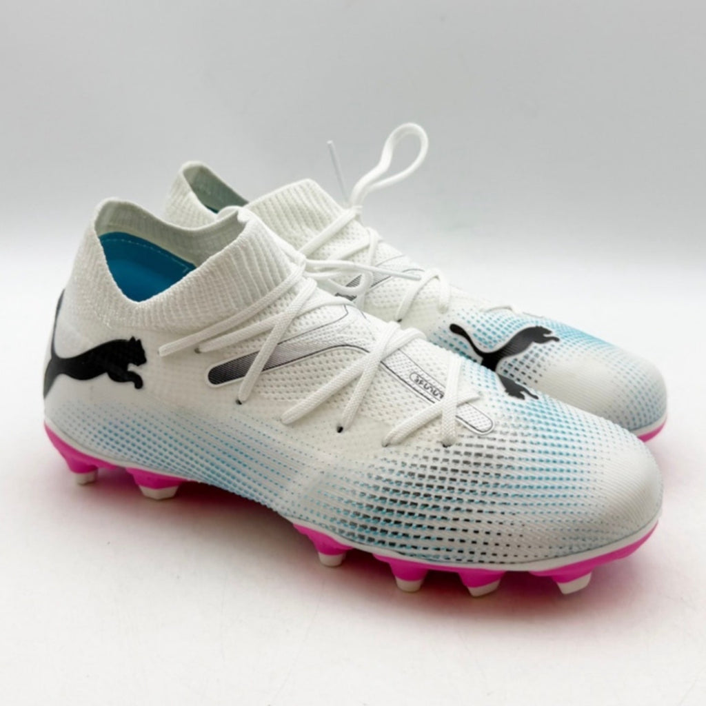PUMA Kids Future7 Match FG/AG Soccer Cleats Size 3 White NWOB