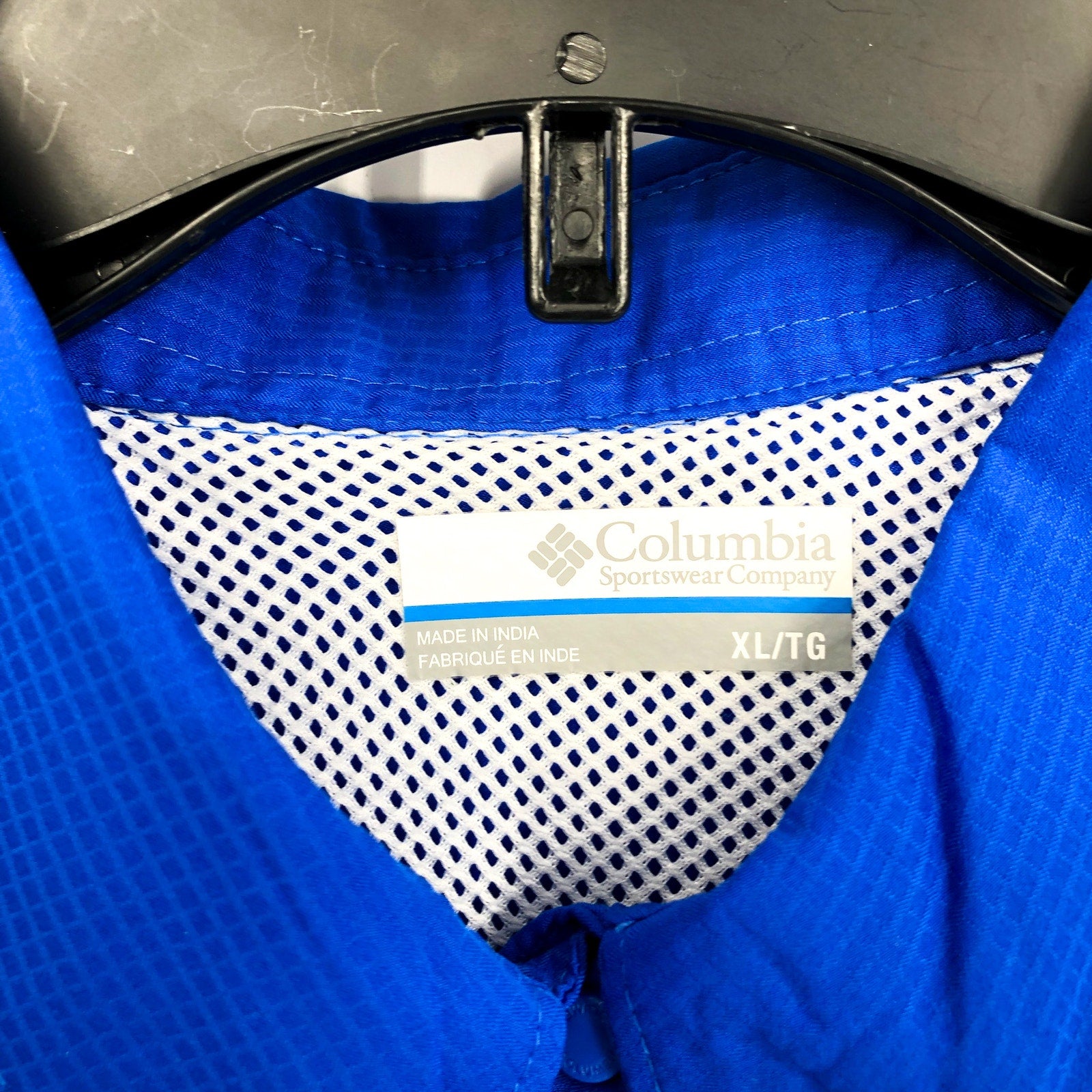 COLUMBIA Women’s PFG Tamiami II Long Sleeve Shirt XL Blue Macaw UPF 40 NWT
