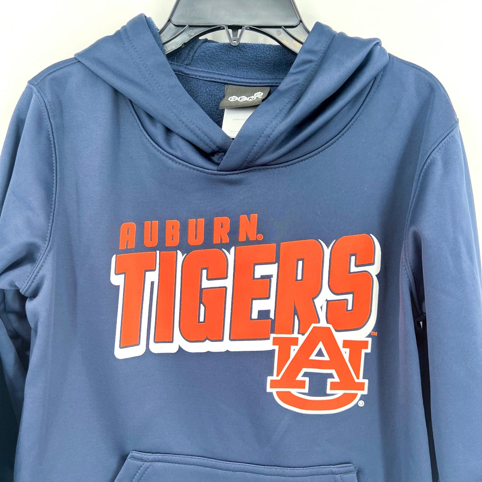 GEN2 Boys Auburn Tigers Hometown Hoodie Medium 10-12 Navy Blue Sweatshirt NWT