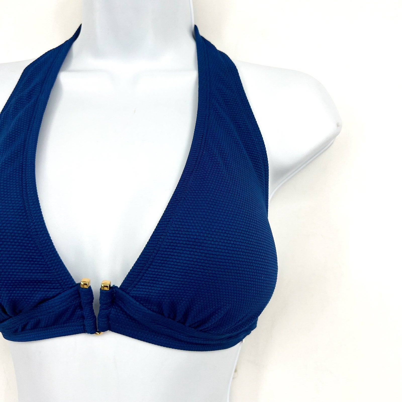 TOMMY BAHAMA Women's Island Cays Halter Bikini Top Medium Blue Indigo Tide NWT