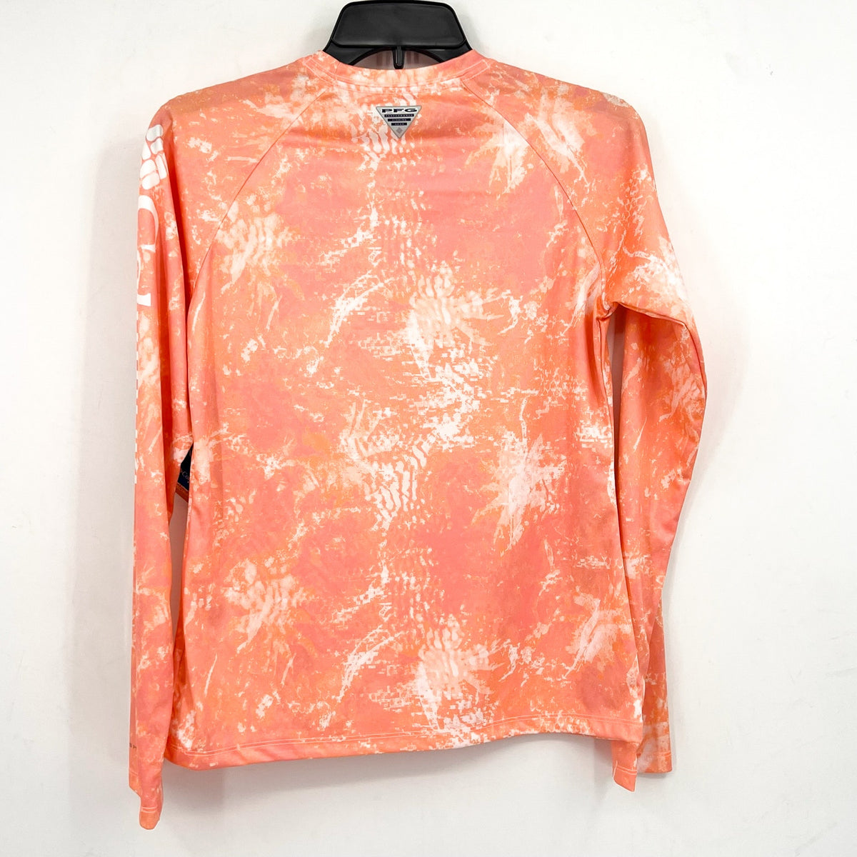COLUMBIA Womens PFG Super Tidal Shirt XS Tiki Pink Print Long-Sleeve NWT