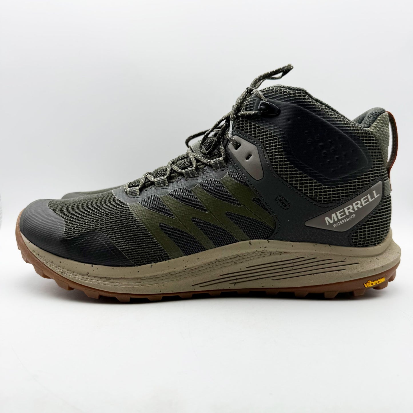 Merrell Mens Nova 3 Mid Hiking Sneakers US 15 Green GORE-TEX Waterproof NIB