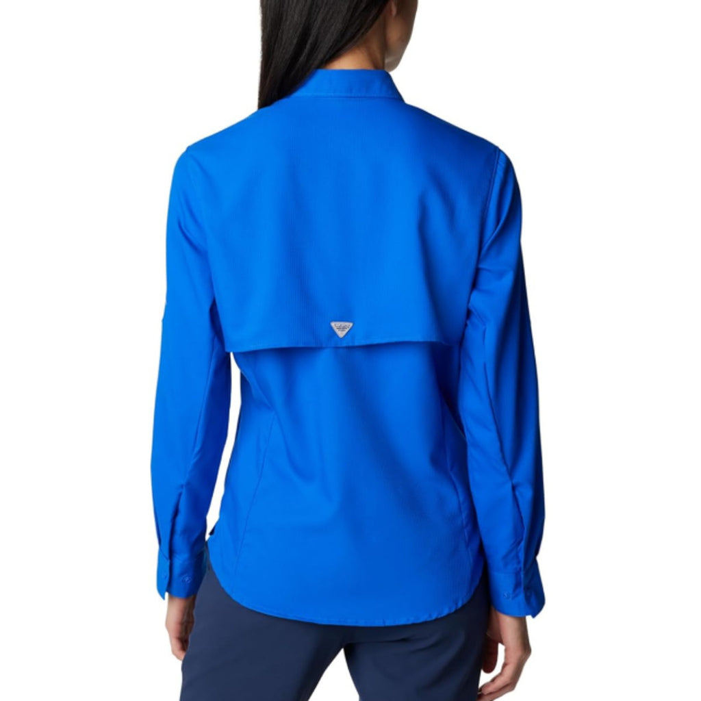 COLUMBIA Women’s PFG Tamiami II Long Sleeve Shirt XL Blue Macaw UPF 40 NWT