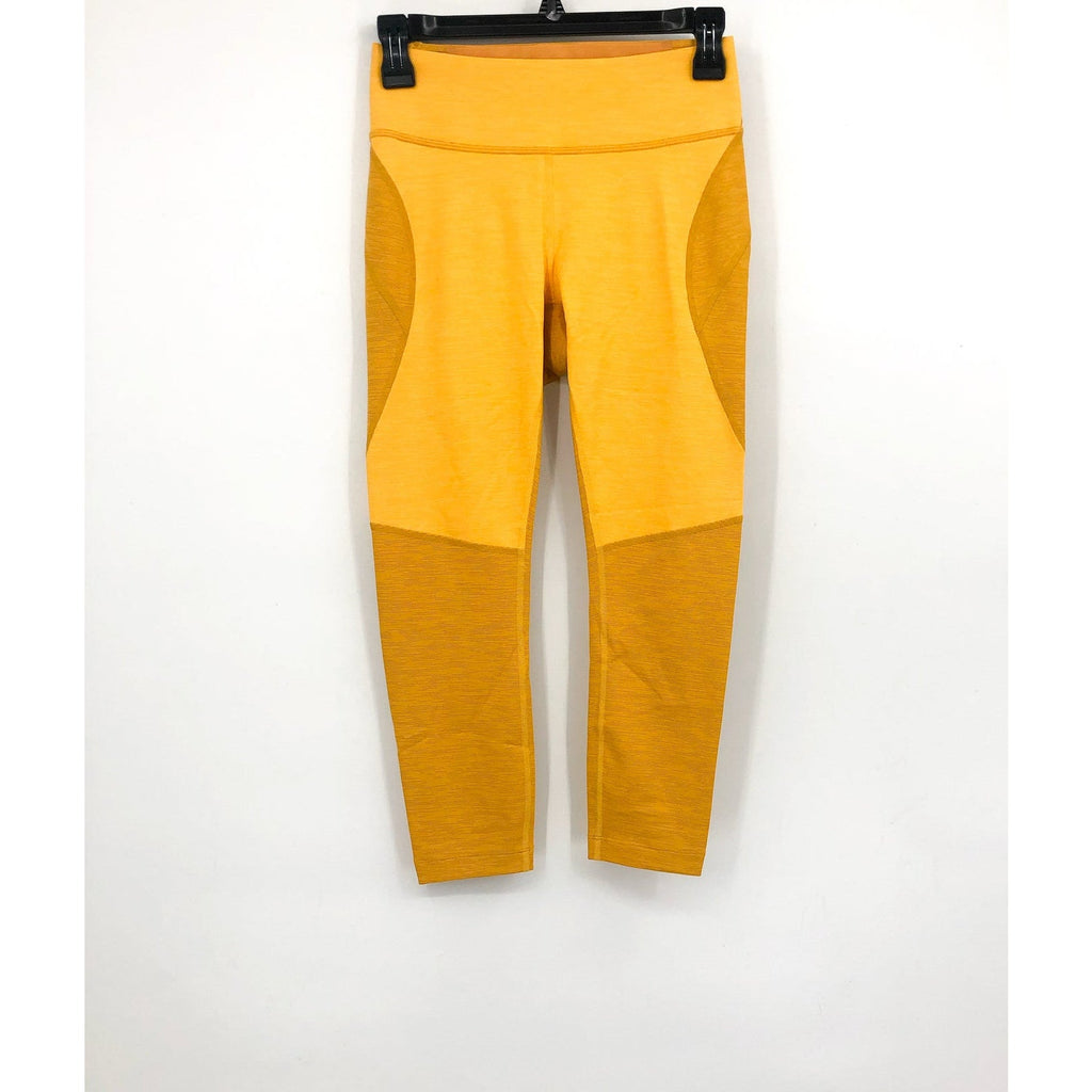 OUTDOOR VOICES Women's TechSweat™ Core 3/4 Legging XS Yellow Citrus NWT