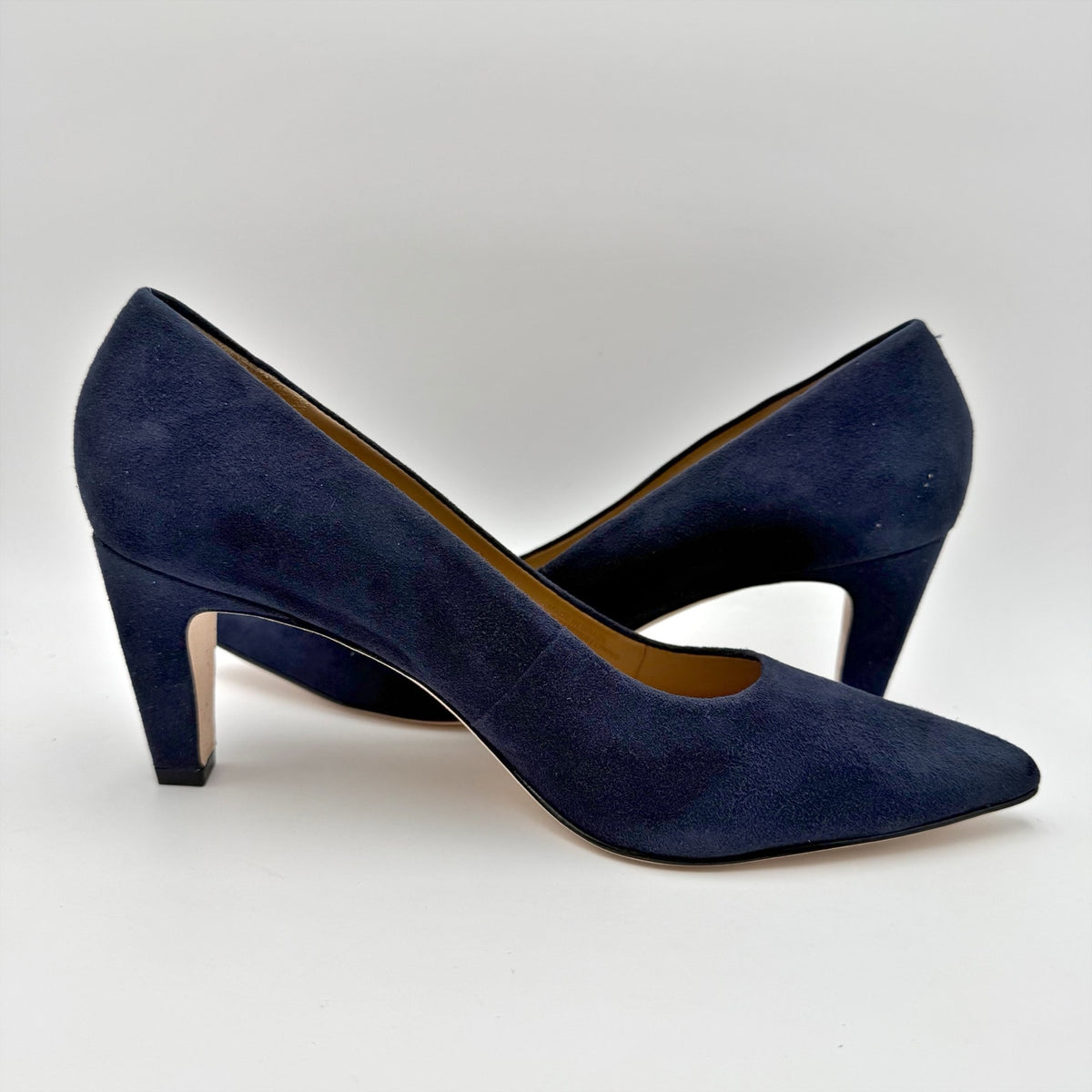 Bernardo Womens Giselle Pumps Size 9.5 M Dark Navy Blue Suede Heels NWOB