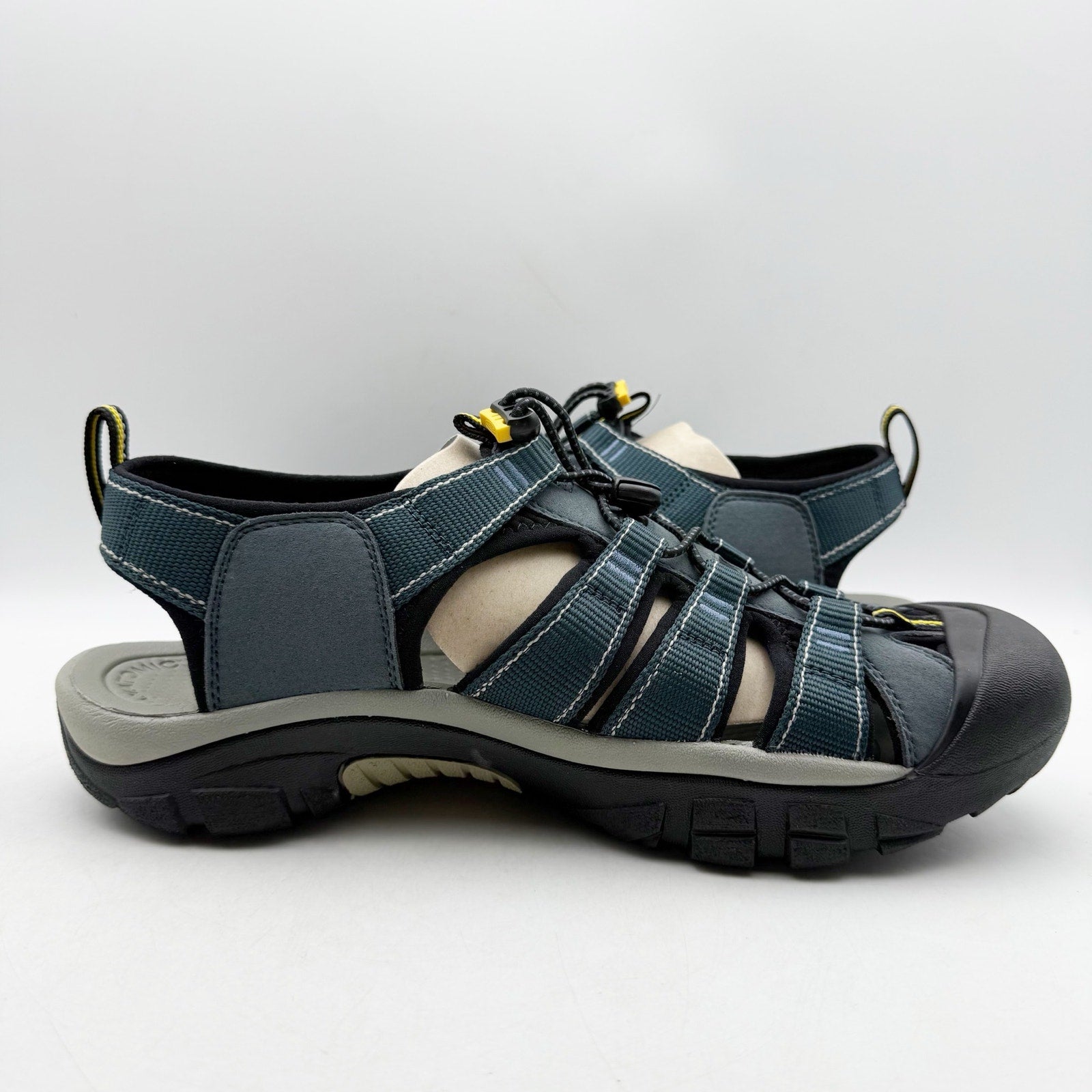 Keen Mens Newport H2 Sandals US 12 EU 46 Blue Black Water-Resistant Hybrid NIB