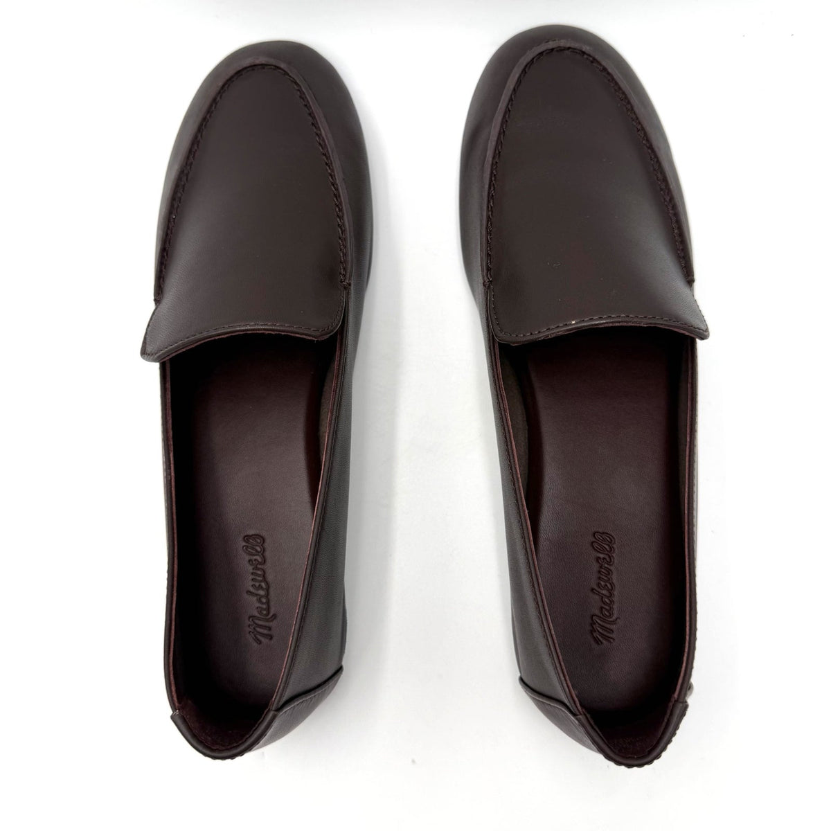 Madewell Womens The Dolli Glove Loafer Size 8.5 Dark Carob Brown Leather NIB