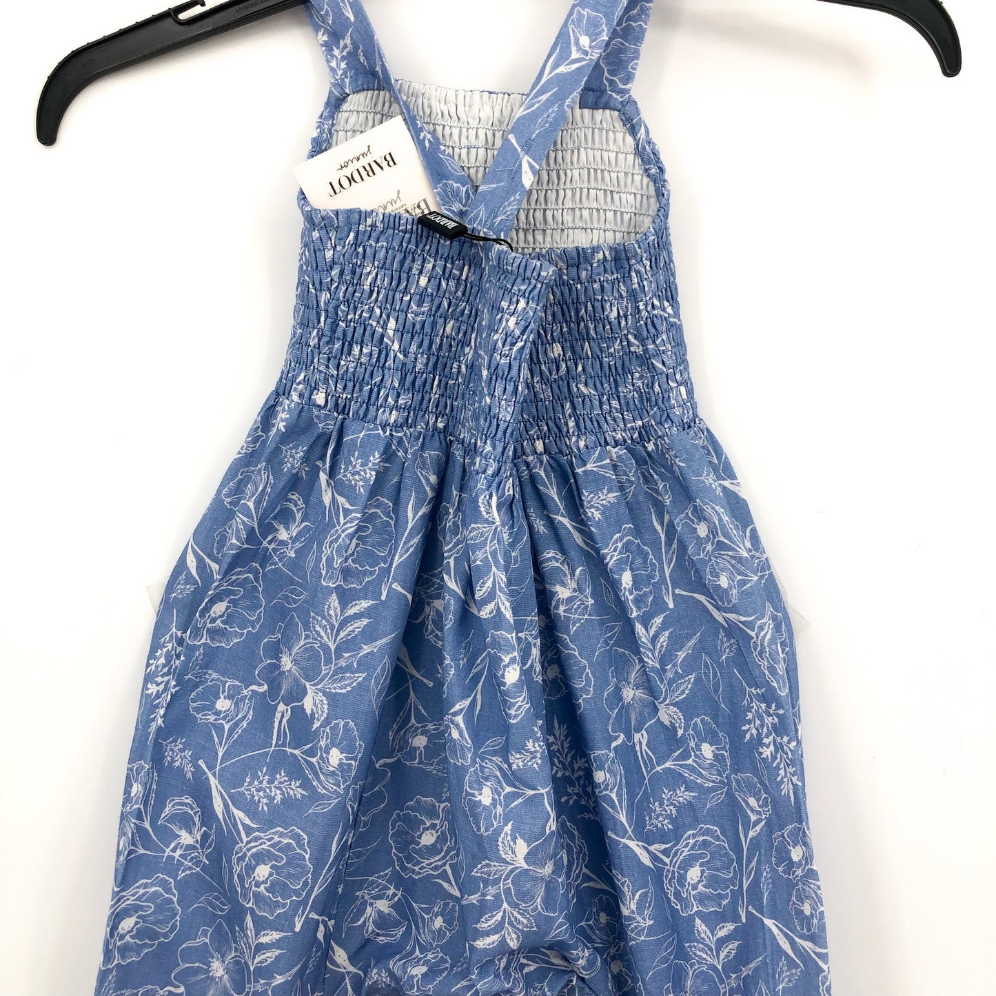BARDOT Baby Missy Floral One Piece Outfit 3-6 Months Blue Linen
