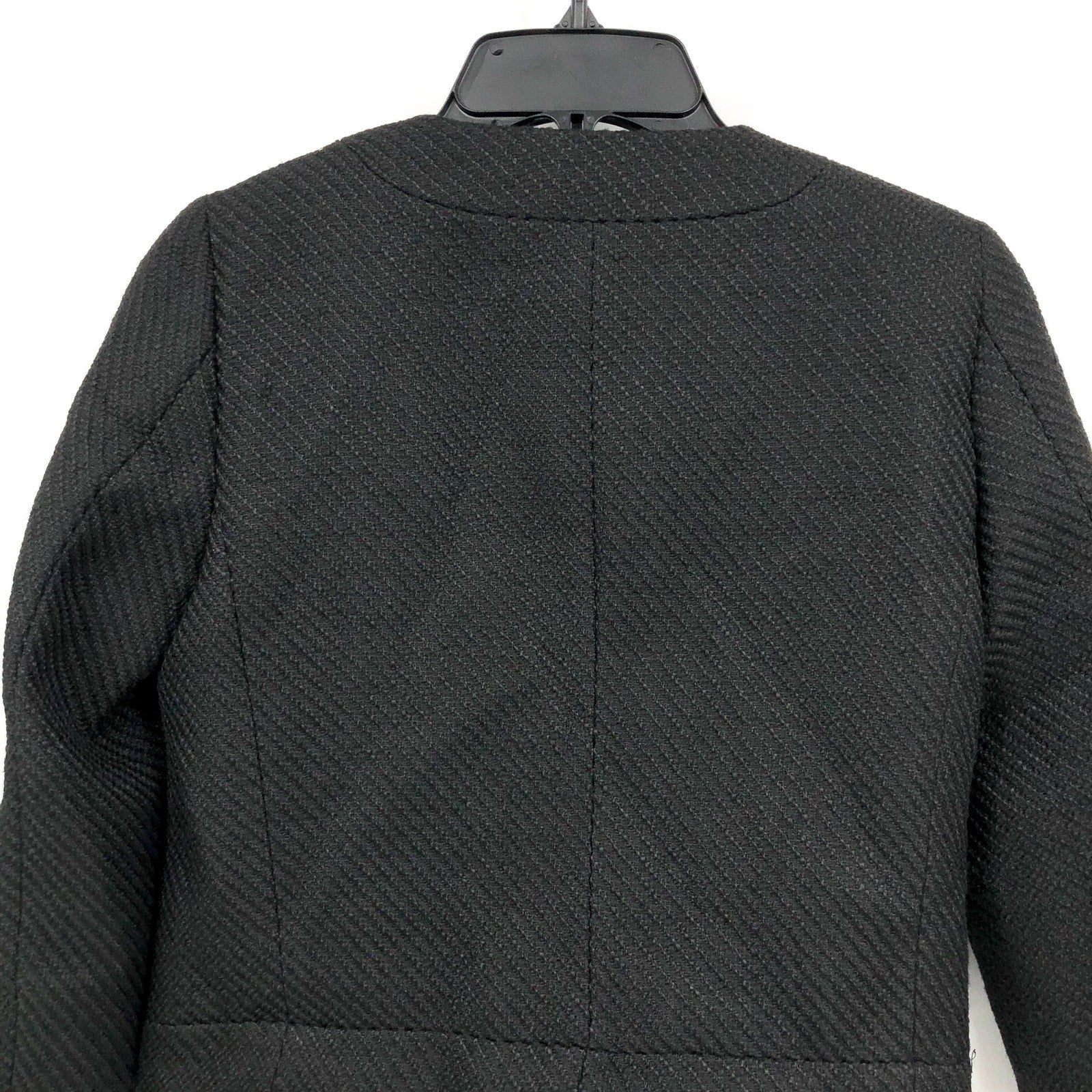 J.Crew Womens Tweed Lady Jacket 00 Petite True Black Blazer BS929 NWT