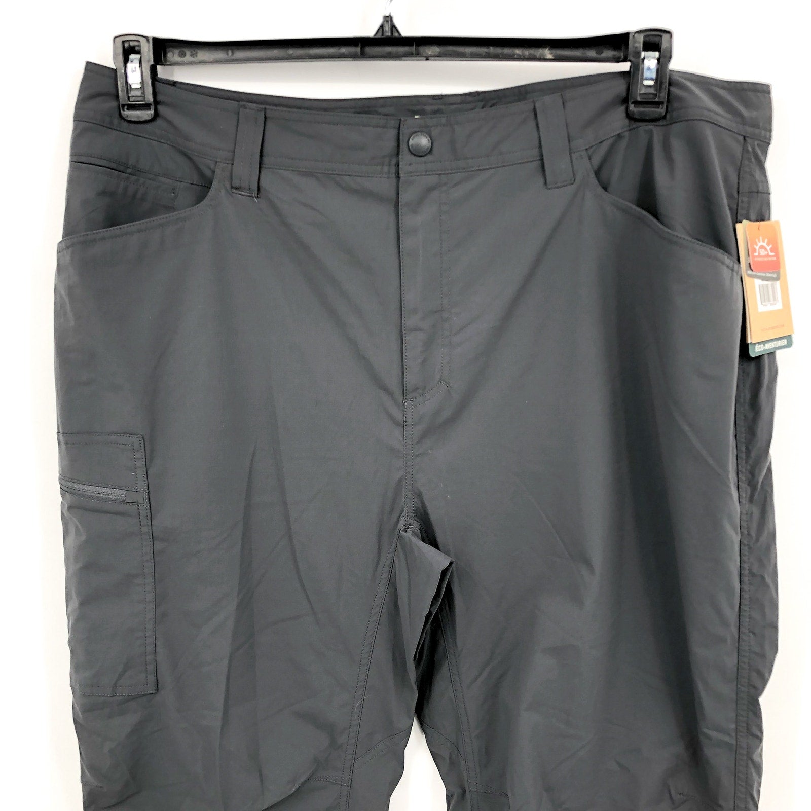 ROYAL ROBBINS Men's Active Traveler Stretch Pants 42x32 Grey Asphalt NWT