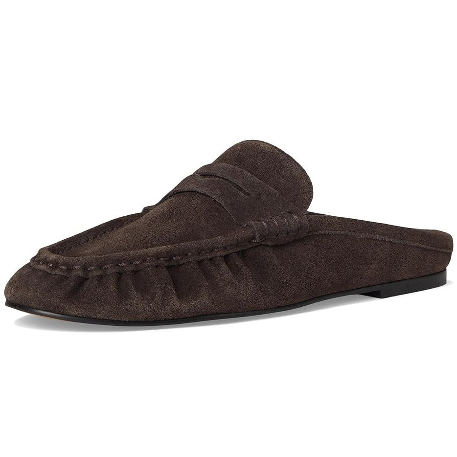 Steve Madden Womens Rafe Loafers Size 12 Chocolate Brown Suede Slip On NWOB