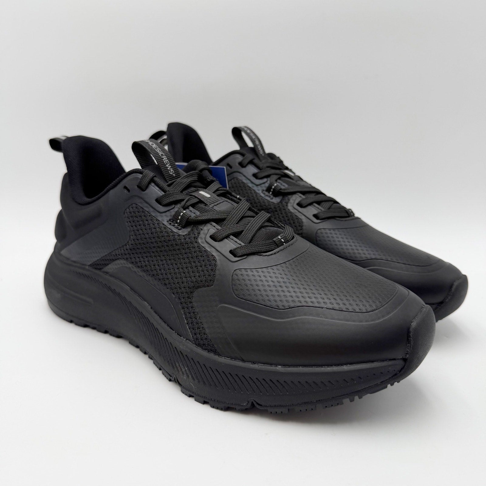 Shoes for Crews Mens Crossing Work Shoe US 7.5 Wide Black SR Water Resistant NIB