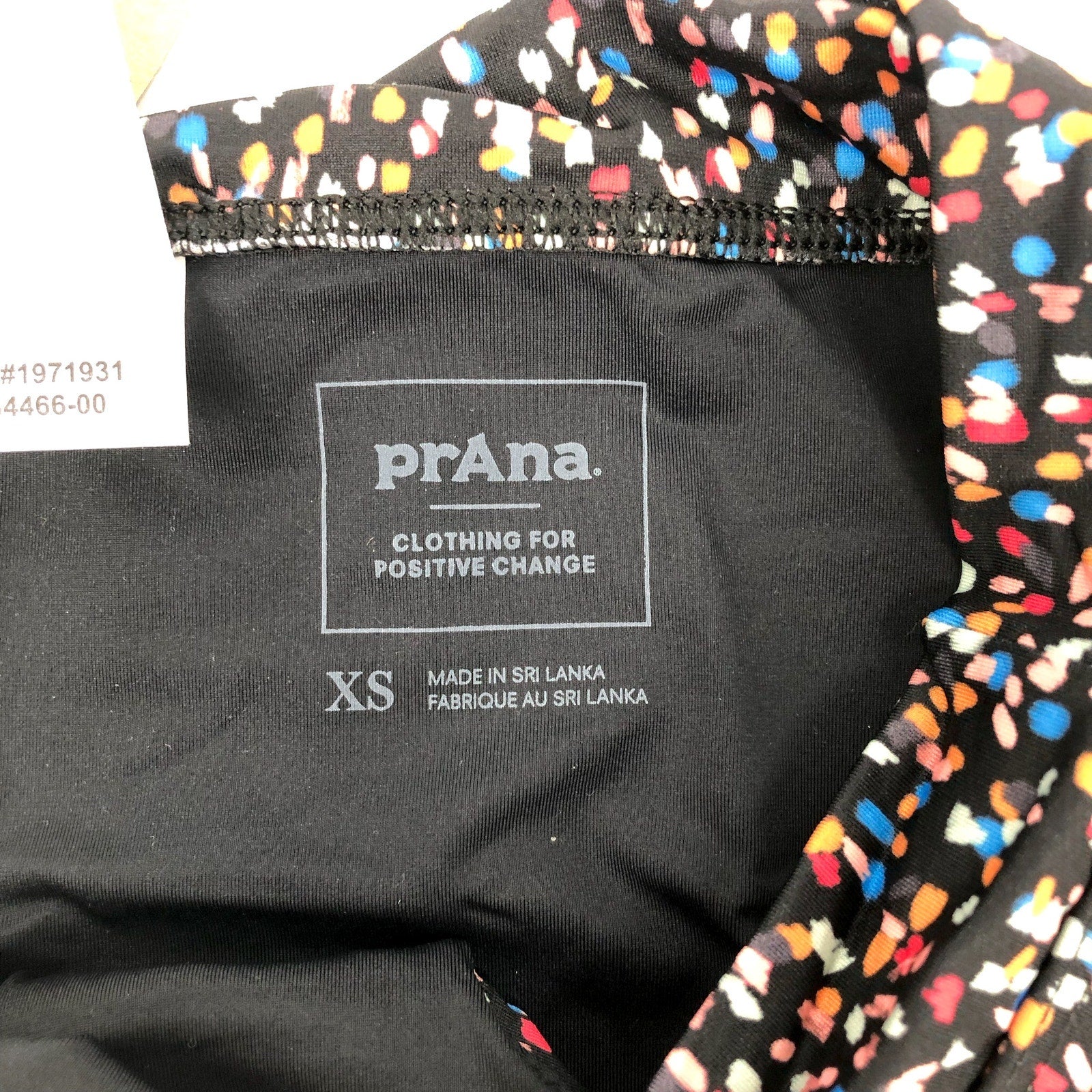 PRANA Women's Summer Wave Banded Bikini Bottoms XS Black Alotta Dots NWT
