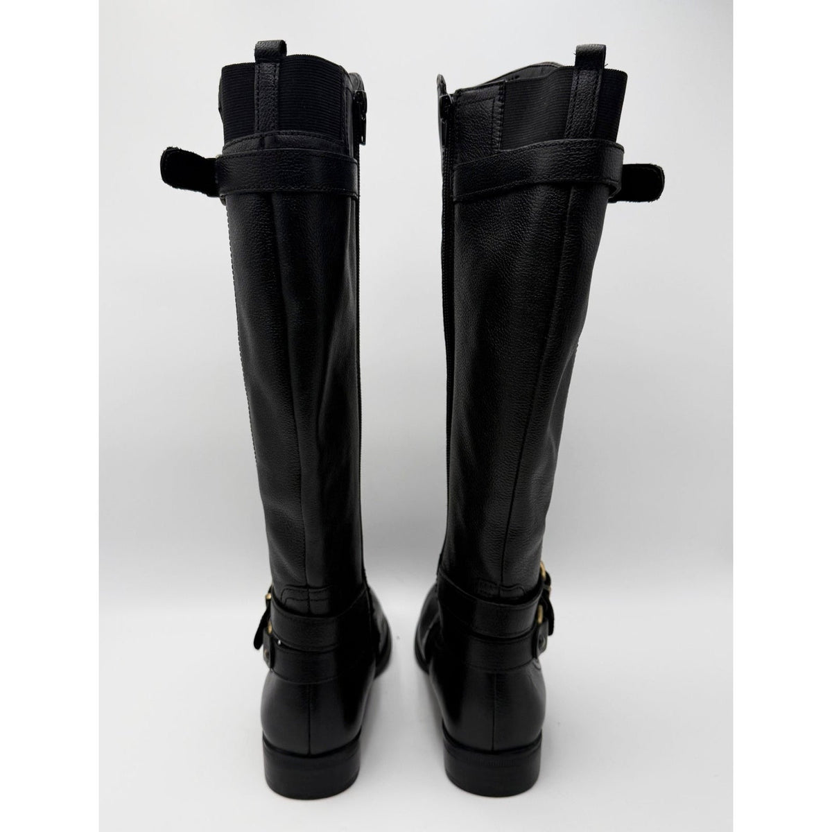 Naturalizer Womens June Knee High Riding Boots Size 7.5 Black Leather NWOB