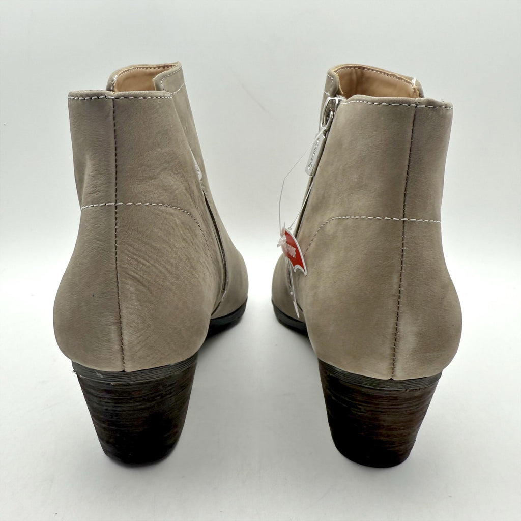Blondo Womens Valli 2.0 Ankle Booties SIZE 8 M Taupe Grey Nubuck Leather NIB