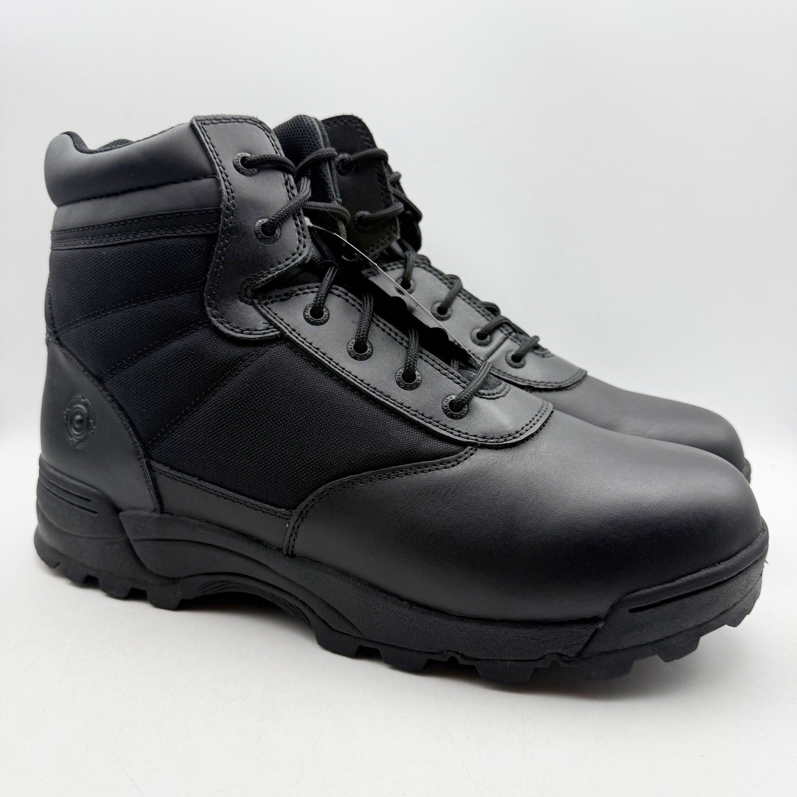 Original S.W.A.T. Mens Classic 6" Boots US 15 Wide Black Side-Zip SR NIB