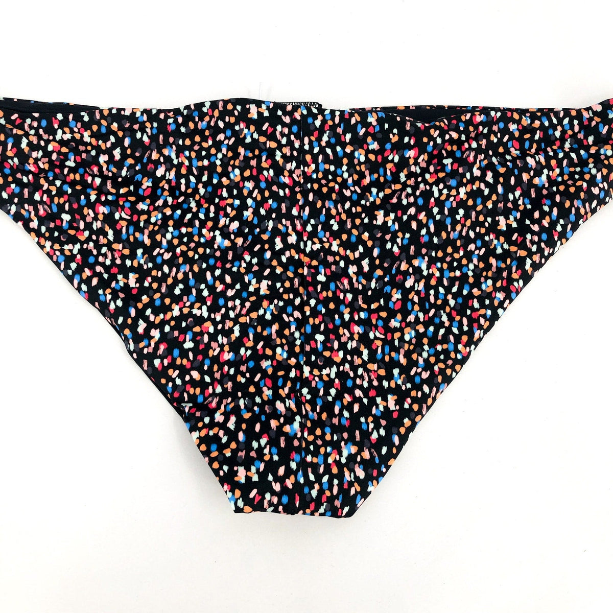 PRANA Women's Gemma Reversible Bikini Bottom XL Black Alotta Dot NWT