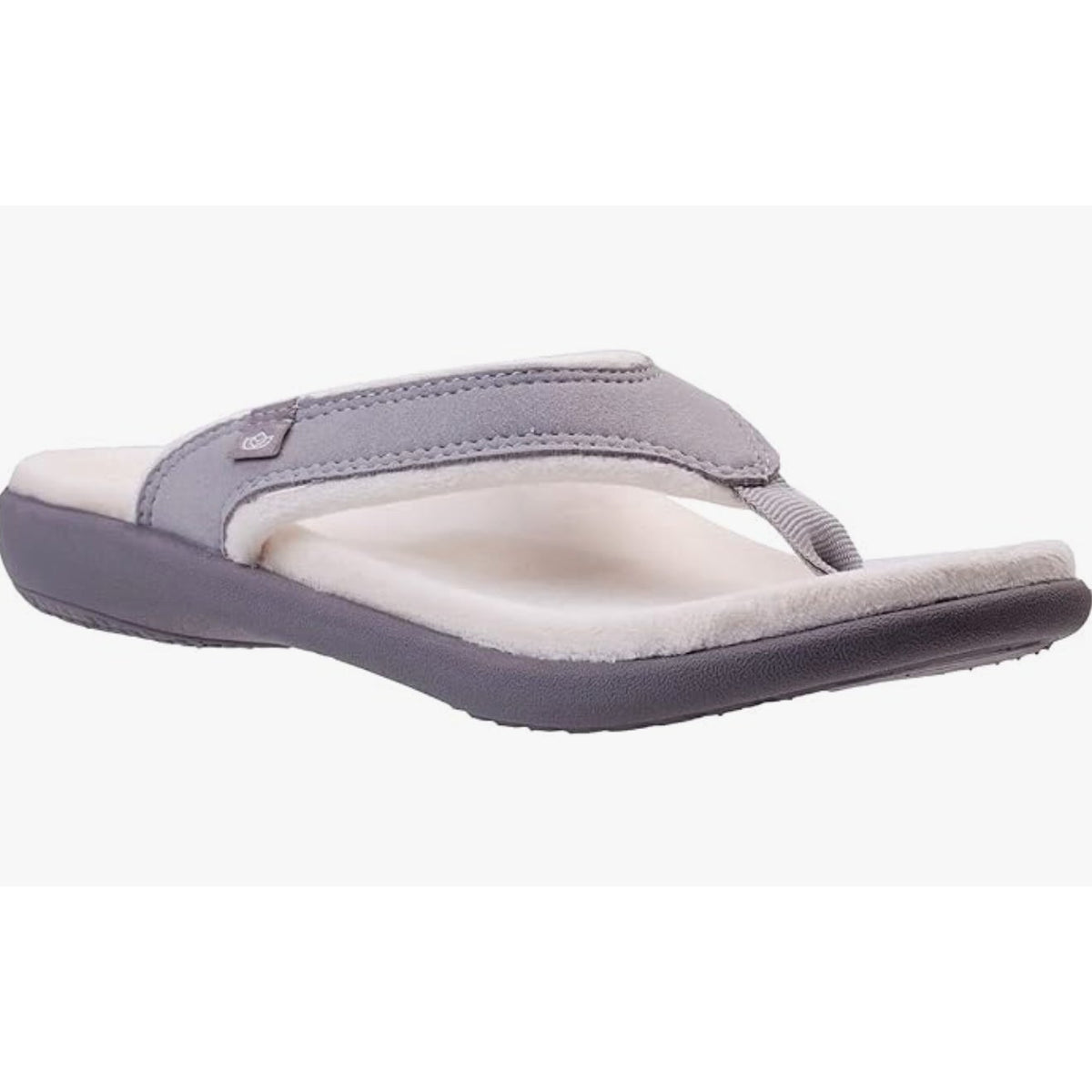 Spenco Womens Yumi Cozy Slipper Flip Flop Size 7 Plush Faux Fur Purple NIB